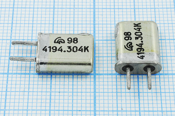 4194,304 \HC25U\\\\МА\1Г (4194.304К) --- Кварцевые резонаторы (пьезокерамические, диэлектрические, ПАВ (SAW), резонаторы из других пьезоматериалов)