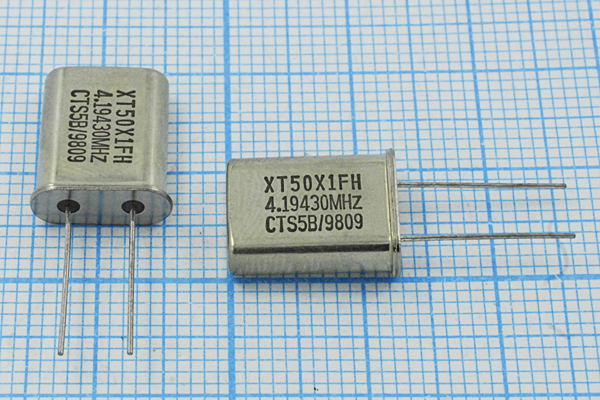 4194,304 \HC49U\21\\\MP[CTS]\1Г CTS (XT50X1FH) --- Кварцевые резонаторы (пьезокерамические, диэлектрические, ПАВ (SAW), резонаторы из других пьезоматериалов)