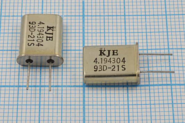 4194,304 \HC49U\12\\\\1Г (KJE) --- Кварцевые резонаторы (пьезокерамические, диэлектрические, ПАВ (SAW), резонаторы из других пьезоматериалов)