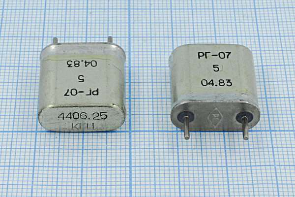 4406,25 \HC6U\\\\РГ07БА\1Г --- Кварцевые резонаторы (пьезокерамические, диэлектрические, ПАВ (SAW), резонаторы из других пьезоматериалов)