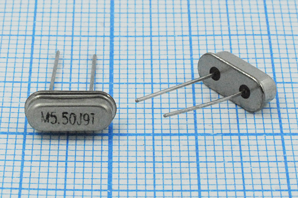 5500 \HC49S3\16\\\HC49S[MEC]\1Г (M5.50J9T) --- Кварцевые резонаторы (пьезокерамические, диэлектрические, ПАВ (SAW), резонаторы из других пьезоматериалов)