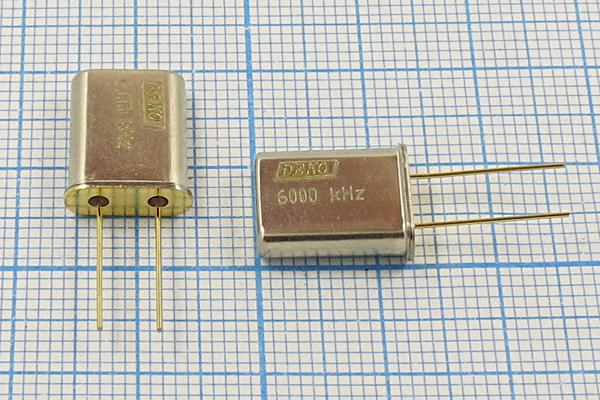 6000 \HC49U\S\ 30\ 40/-40~70C\РК374МД-8ВТ\1Г (DEKO --- Кварцевые резонаторы (пьезокерамические, диэлектрические, ПАВ (SAW), резонаторы из других пьезоматериалов)