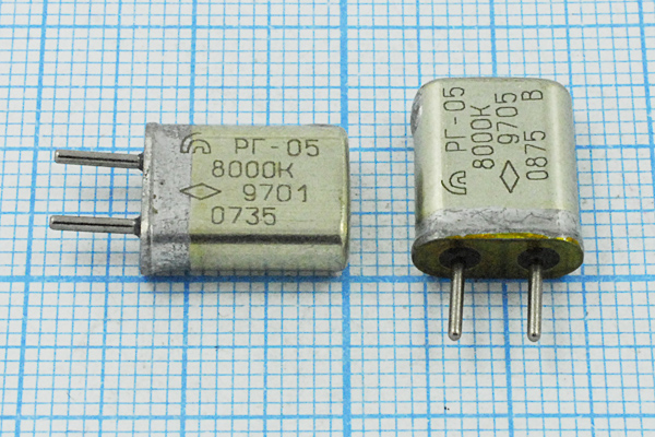 8000 \HC25U\\\\РГ05МА\1Г --- Кварцевые резонаторы (пьезокерамические, диэлектрические, ПАВ (SAW), резонаторы из других пьезоматериалов)