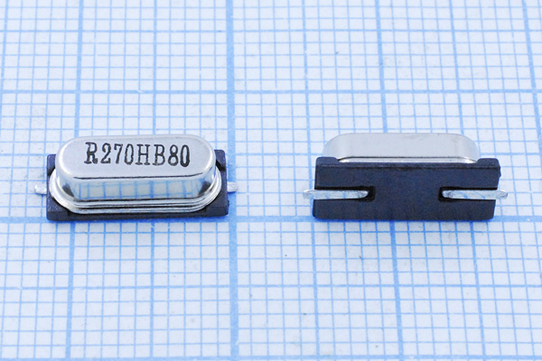 27000 \SMD49S4\18\ 30\ 30/-20~70C\CX-49G\1Г (R270H --- Кварцевые резонаторы (пьезокерамические, диэлектрические, ПАВ (SAW), резонаторы из других пьезоматериалов)