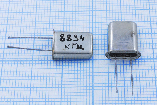 8834 \HC49U\S\\\МД\1Г (8834) --- Кварцевые резонаторы (пьезокерамические, диэлектрические, ПАВ (SAW), резонаторы из других пьезоматериалов)