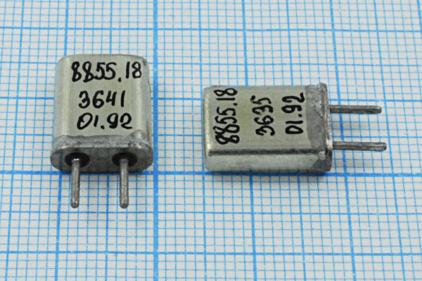 8855,18 \HC25U\\\\МА\1Г --- Кварцевые резонаторы (пьезокерамические, диэлектрические, ПАВ (SAW), резонаторы из других пьезоматериалов)