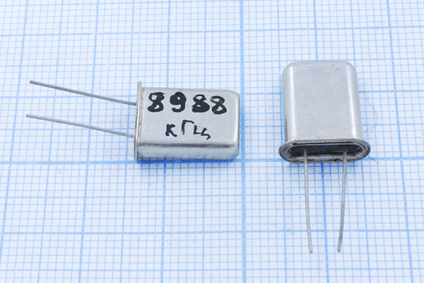 8988 \HC43U\S\\\МД\1Г (8988КГЦ) --- Кварцевые резонаторы (пьезокерамические, диэлектрические, ПАВ (SAW), резонаторы из других пьезоматериалов)