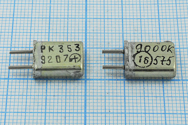 9000 \HC25U\S\\\РК353МА\1Г (9000К РК353) --- Кварцевые резонаторы (пьезокерамические, диэлектрические, ПАВ (SAW), резонаторы из других пьезоматериалов)