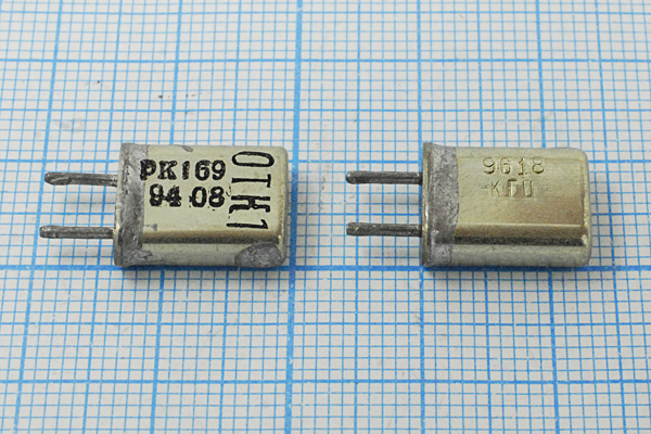 9618 \HC25U\\\\РК169МА\1Г (9618КГЦ РК169) --- Кварцевые резонаторы (пьезокерамические, диэлектрические, ПАВ (SAW), резонаторы из других пьезоматериалов)