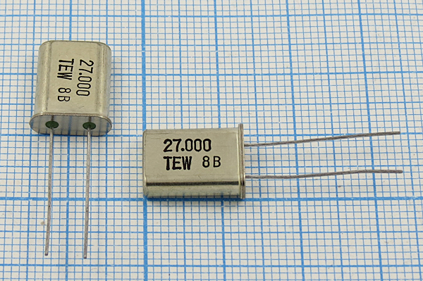 27000 \HC49U\16\ 20\\TR-49\3Г (TEW) --- Кварцевые резонаторы (пьезокерамические, диэлектрические, ПАВ (SAW), резонаторы из других пьезоматериалов)