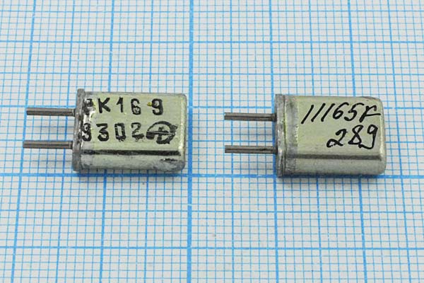 11165 \HC25U\\\\РК169МА\1Г (11165к РК169) --- Кварцевые резонаторы (пьезокерамические, диэлектрические, ПАВ (SAW), резонаторы из других пьезоматериалов)