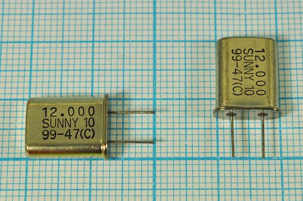 12000 \HC49U\10\\\SA[SUNNY]\1Г 7мм (SUNNY10) --- Кварцевые резонаторы (пьезокерамические, диэлектрические, ПАВ (SAW), резонаторы из других пьезоматериалов)