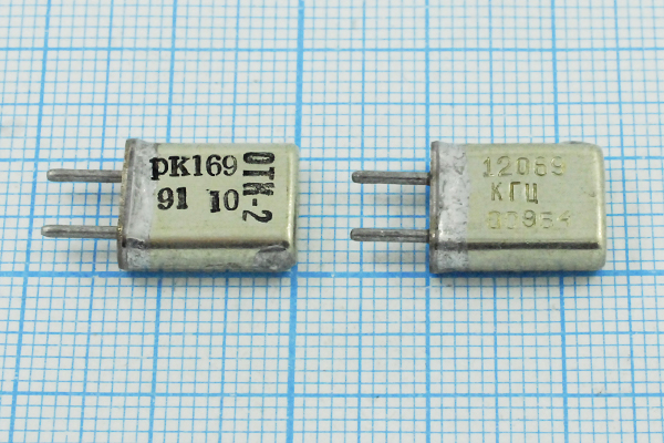 12069 \HC25U\\\\РК169МА\1Г --- Кварцевые резонаторы (пьезокерамические, диэлектрические, ПАВ (SAW), резонаторы из других пьезоматериалов)