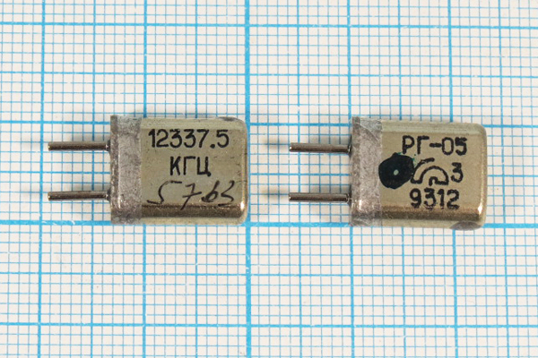 12337,5 \HC25U\\\\РГ05МА\1Г --- Кварцевые резонаторы (пьезокерамические, диэлектрические, ПАВ (SAW), резонаторы из других пьезоматериалов)