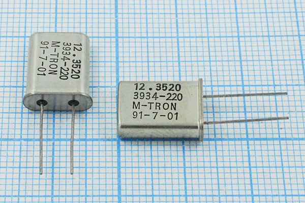 12352 \HC49U\20\\\MP-1\1Г (12.3520 M-TRON) --- Кварцевые резонаторы (пьезокерамические, диэлектрические, ПАВ (SAW), резонаторы из других пьезоматериалов)