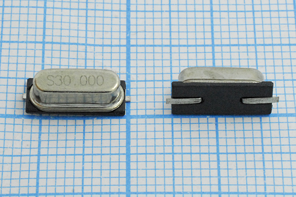 30000 \SMD49S4\20\ 20\ 30/-20~70C\\3Г (S30,000) --- Кварцевые резонаторы (пьезокерамические, диэлектрические, ПАВ (SAW), резонаторы из других пьезоматериалов)