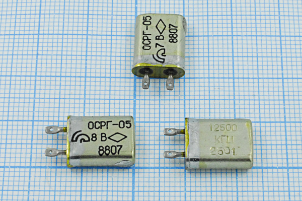 12500 \МВ\S\ 15\ 50/-40~85C\ОСРГ05МВ-14ДТ\1Г --- Кварцевые резонаторы (пьезокерамические, диэлектрические, ПАВ (SAW), резонаторы из других пьезоматериалов)