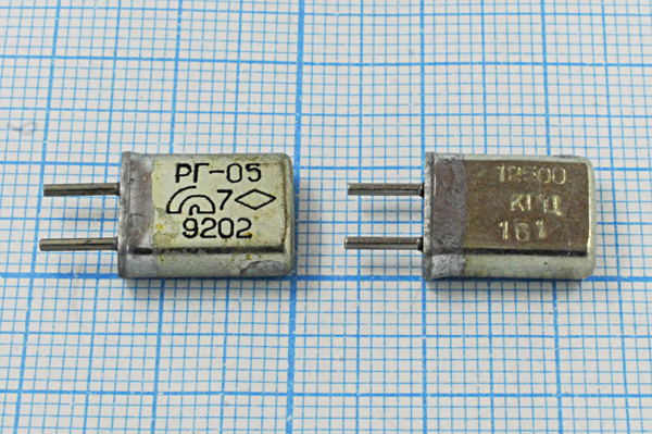 12500 \HC25U\\\\РГ05МА\1Г (12500 КГЦ РГ-05) --- Кварцевые резонаторы (пьезокерамические, диэлектрические, ПАВ (SAW), резонаторы из других пьезоматериалов)
