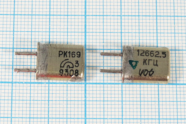12662,5 \HC25U\\\\РК169МА\1Г --- Кварцевые резонаторы (пьезокерамические, диэлектрические, ПАВ (SAW), резонаторы из других пьезоматериалов)
