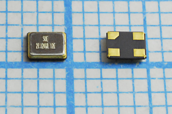 27120 \SMD02520C4\12\ 10\ 30/-40~85C\SMD2520\1Г --- Кварцевые резонаторы (пьезокерамические, диэлектрические, ПАВ (SAW), резонаторы из других пьезоматериалов)