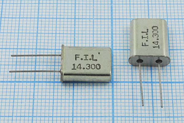 14300 \HC49U\S\\\\1Г (F.I.L 14.300) --- Кварцевые резонаторы (пьезокерамические, диэлектрические, ПАВ (SAW), резонаторы из других пьезоматериалов)