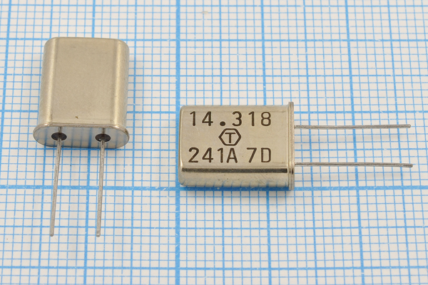 14318,18 \HC49U\32\\\\1Г (14.318 241A70) --- Кварцевые резонаторы (пьезокерамические, диэлектрические, ПАВ (SAW), резонаторы из других пьезоматериалов)