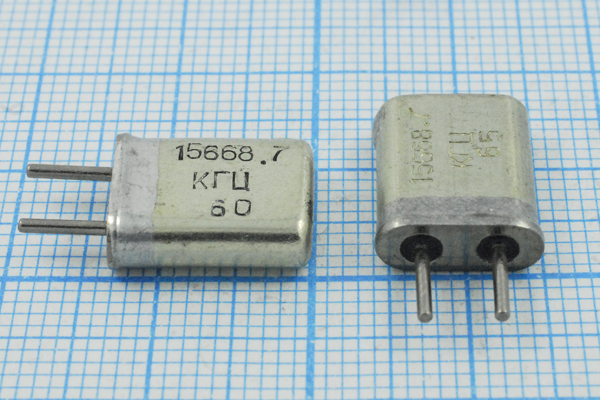 15668,7 \HC25U\\\\МА\1Г (15668.7 КГЦ) --- Кварцевые резонаторы (пьезокерамические, диэлектрические, ПАВ (SAW), резонаторы из других пьезоматериалов)