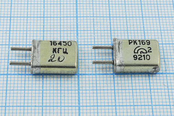 16450 \HC25U\\\\РК169МА\1Г --- Кварцевые резонаторы (пьезокерамические, диэлектрические, ПАВ (SAW), резонаторы из других пьезоматериалов)