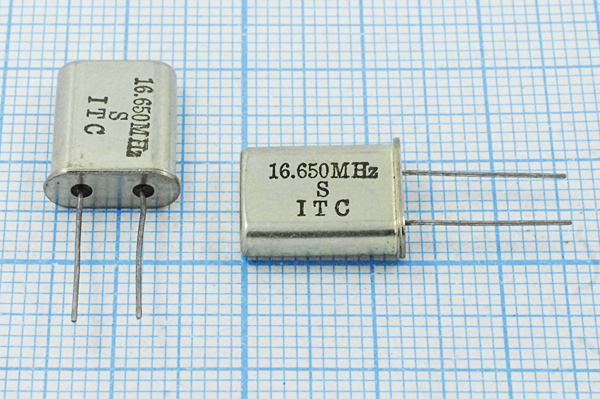 16650 \HC49U\S\\\\1Г (16.650MHz S ITC) --- Кварцевые резонаторы (пьезокерамические, диэлектрические, ПАВ (SAW), резонаторы из других пьезоматериалов)