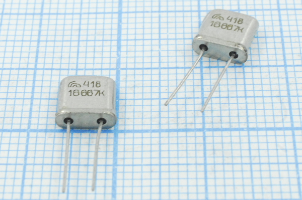 16667 \UM5\S\\\РК418МН\1Г --- Кварцевые резонаторы (пьезокерамические, диэлектрические, ПАВ (SAW), резонаторы из других пьезоматериалов)