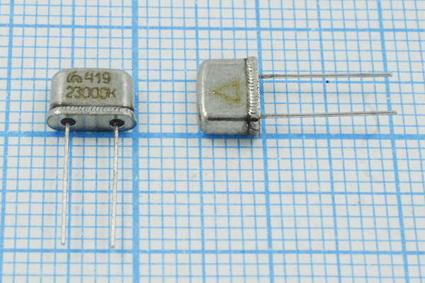 23000 \UM4\S\\\РК419МР\1Г (419 23000К) --- Кварцевые резонаторы (пьезокерамические, диэлектрические, ПАВ (SAW), резонаторы из других пьезоматериалов)