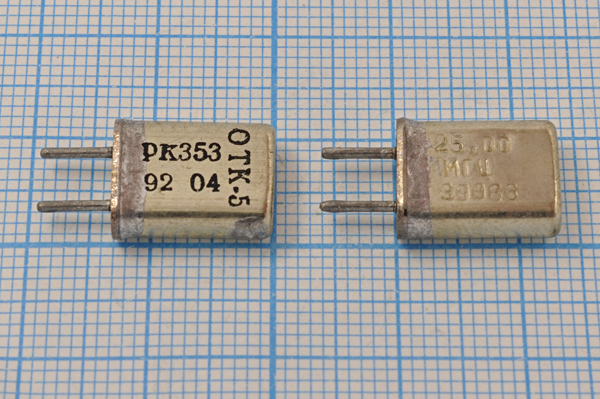 25000 \HC25U\\\\РК353МА\3Г (25.00МГц РК353) --- Кварцевые резонаторы (пьезокерамические, диэлектрические, ПАВ (SAW), резонаторы из других пьезоматериалов)
