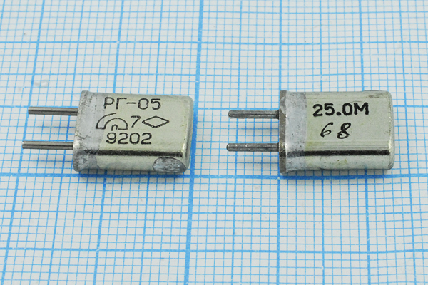 25000 \HC25U\\\\РГ05МА\3Г --- Кварцевые резонаторы (пьезокерамические, диэлектрические, ПАВ (SAW), резонаторы из других пьезоматериалов)