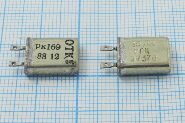 25000 \ МВ\\\\РК169МВ\3Г (25М РК169) --- Кварцевые резонаторы (пьезокерамические, диэлектрические, ПАВ (SAW), резонаторы из других пьезоматериалов)
