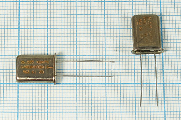 26535 \HC43U\S\\\РК374МД\ХСР 3Г Бужен --- Кварцевые резонаторы (пьезокерамические, диэлектрические, ПАВ (SAW), резонаторы из других пьезоматериалов)