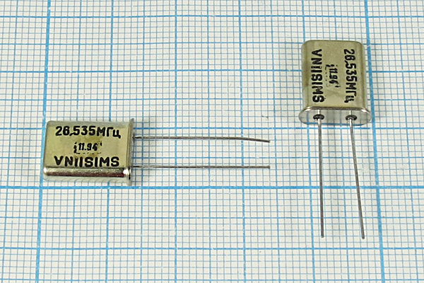 26535 \HC49U\30\ 20\\РПК01МД\3Г (26.535МГц 94г.) --- Кварцевые резонаторы (пьезокерамические, диэлектрические, ПАВ (SAW), резонаторы из других пьезоматериалов)