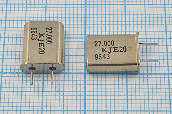 27000 \HC49U\20\  \\\1Г 5мм (27.000 KJE20) --- Кварцевые резонаторы (пьезокерамические, диэлектрические, ПАВ (SAW), резонаторы из других пьезоматериалов)