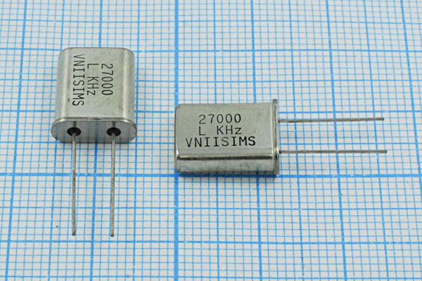 27000 \HC49U\20\ 15\ 30/-40~70C\РПК01МД-6ВС\3Г --- Кварцевые резонаторы (пьезокерамические, диэлектрические, ПАВ (SAW), резонаторы из других пьезоматериалов)