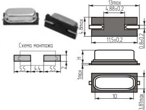 14617 \SMD49S4\20\ 30\ 30/-10~60C\49S-SMD\1Г --- Кварцевые резонаторы (пьезокерамические, диэлектрические, ПАВ (SAW), резонаторы из других пьезоматериалов)