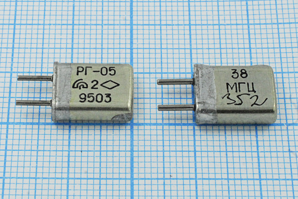 38000 \HC25U\\ 15\ 20/-10~60C\РГ05МА-14БП\3Г --- Кварцевые резонаторы (пьезокерамические, диэлектрические, ПАВ (SAW), резонаторы из других пьезоматериалов)