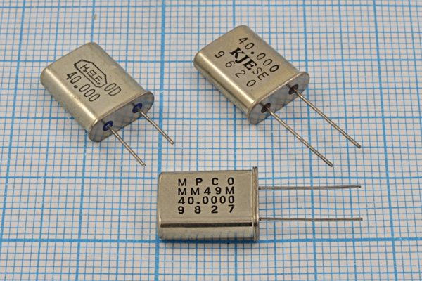 40000 \HC49U\S\ \\\3Г (разная) --- Кварцевые резонаторы (пьезокерамические, диэлектрические, ПАВ (SAW), резонаторы из других пьезоматериалов)