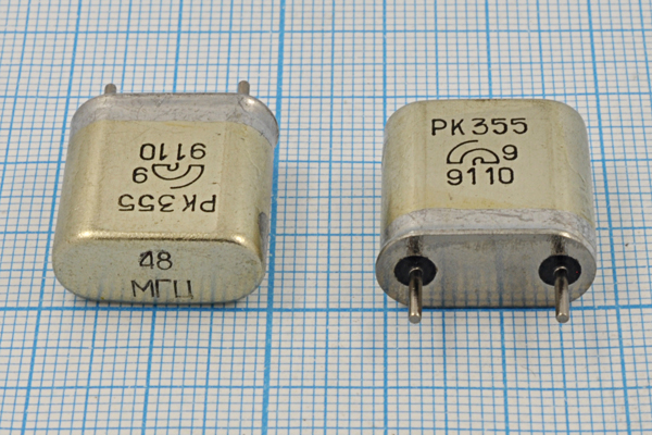 48000 \HC6U\\\\РК355БА\3Г --- Кварцевые резонаторы (пьезокерамические, диэлектрические, ПАВ (SAW), резонаторы из других пьезоматериалов)