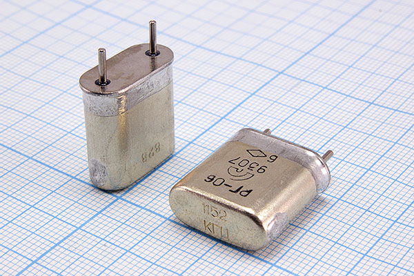 1152 \HC6U\\\ /-10~60C\РГ06БА-6АП\1Г --- Кварцевые резонаторы (пьезокерамические, диэлектрические, ПАВ (SAW), резонаторы из других пьезоматериалов)