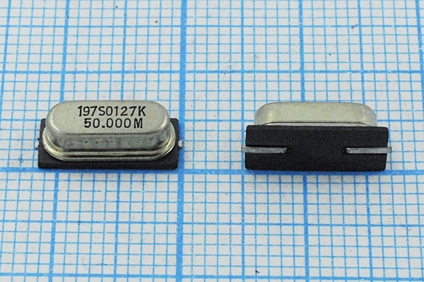 50000 \SMD49S4\12\\\\3Г (197S0127K 50.000M) --- Кварцевые резонаторы (пьезокерамические, диэлектрические, ПАВ (SAW), резонаторы из других пьезоматериалов)