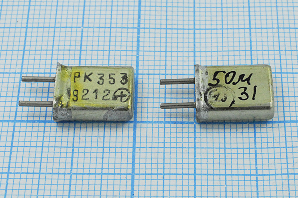 50000 \HC25U\\\\РК353МА\3Г --- Кварцевые резонаторы (пьезокерамические, диэлектрические, ПАВ (SAW), резонаторы из других пьезоматериалов)