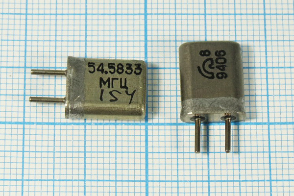 54583,3 \HC25U\\\\\5Г (54.5833МГц) --- Кварцевые резонаторы (пьезокерамические, диэлектрические, ПАВ (SAW), резонаторы из других пьезоматериалов)