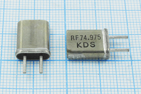 74975 \HC25U\\\\HC-50U[KDS]\ (RF74.975 KDS) --- Кварцевые резонаторы (пьезокерамические, диэлектрические, ПАВ (SAW), резонаторы из других пьезоматериалов)