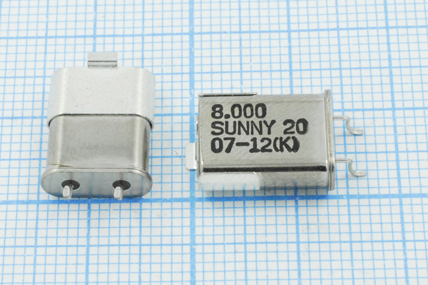 8000 \SMC49U\20\ 50\ 50/-10~70C\HC-49UGJ\(SUNNY20) --- Кварцевые резонаторы (пьезокерамические, диэлектрические, ПАВ (SAW), резонаторы из других пьезоматериалов)