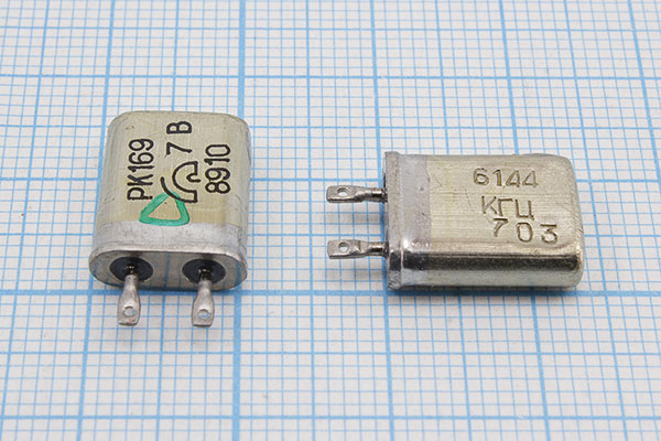 6144 \МВ\\\\РК169МВ\1Г --- Кварцевые резонаторы (пьезокерамические, диэлектрические, ПАВ (SAW), резонаторы из других пьезоматериалов)