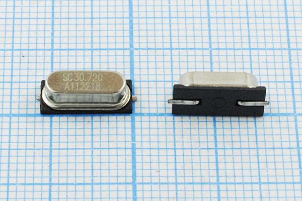 30720 \SMD49S4\18\ 30\ /-20~70C\SX-1\1Г --- Кварцевые резонаторы (пьезокерамические, диэлектрические, ПАВ (SAW), резонаторы из других пьезоматериалов)